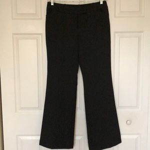 Striped boot cut pants